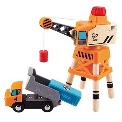 Hape E3715 Grúa Grande para Tren de Madera