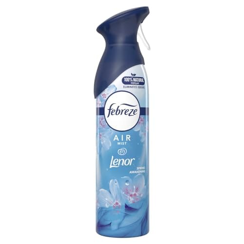 Febreze Aerosol ambientador, eliminador de olores y ambientador de baño, Lenor Spring Awakening, 1,8 litros (300 ml x 6)