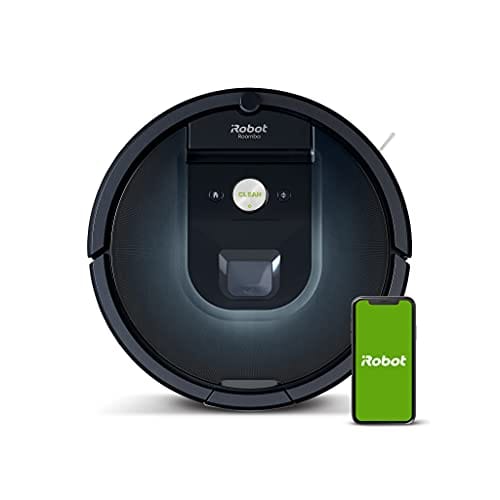 OFERTÓN SUPREMO 86% DESCUENTO iRobot Roomba 981 Saugroboter mit 3 stufigem Reinigungssystem, Raumkartierung, Teppich Turbomodus, zwei Multibodenbürsten, WLAN Staubsauger Roboter für Hartböden, Teppiche und Tierhaare, App Steuerung