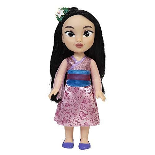 DESCUENTAZO 50% DESCUENTO Disney Princesas Amiga Mulán Grande para Niñas – Muñeca de 38 cm de Altura Que Incluye Vestido, Zapatos y Tiara Extraíbles – Muñeca con Preciosos Detalles para niñas con 3 años +