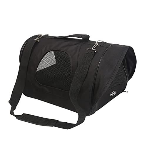 DESCUENTAZO 54% DESCUENTO Nobleza Bolso Transportín de Viaje Plegable para Perros y Gatos, Tela Oxford, Color Negro, Talla M, (40 * 23 * 24) cm
