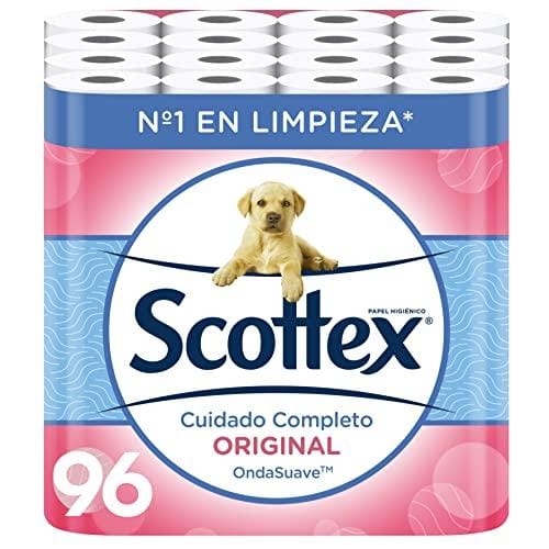 DESCUENTAZO 45% DESCUENTO Scottex Original Papel Higiénico 96 rollos, 6 packs de 16 rollos