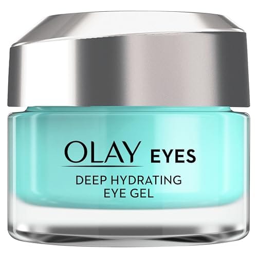 27% DESCUENTO Olay Eyes Deep Hydrating Gel contorno de ojos, con ácido hialurónico para contorno de ojos seco y cansado, 15 ml