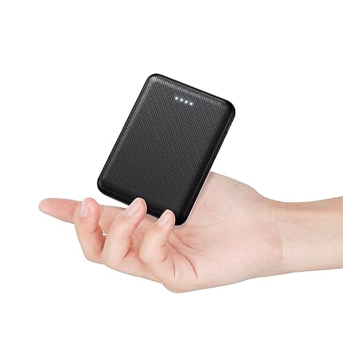 DESCUENTAZO 50% DESCUENTO POSUGEAR PowerBank 10000mAh, Bateria Externa Movil, Cargador Portatil Mini, con 2 USB+1 TYPEC Salidas 3A, Compatible con iPhone, Samsung, Huawei, iPad, etc (Negro)