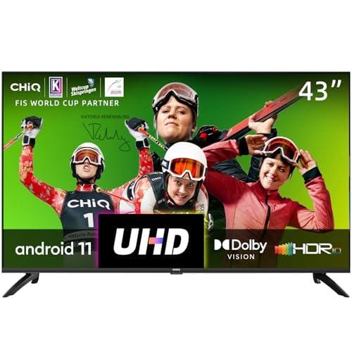 BUENA OFERTA 30% DESCUENTO CHiQ U43H7A Smart TV 43″ Android 11, 4K Ultra HD, WiFi, Bluetooth, Asistente de Google, Netflix, Prime Video, 3 Conexiones HDMI, 2 Puertos USB