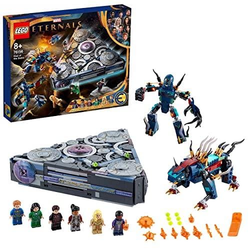 BUENA OFERTA 30% DESCUENTO LEGO 76156 Marvel Ascenso de Domo, Juguete de Construcción de Nave Espacial de Superhéroes de la película Los Eternos con 2 Figuras