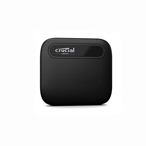 DESCUENTAZO 48% DESCUENTO Crucial X6 1TB SSD Portátil Hasta 800MB/s PC y Mac Unidad de Estado Sólido Externa USB 3.2, USB C CT1000X6SSD9