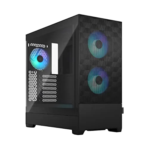 DESCUENTAZO 45% DESCUENTO Fractal Design Pop Air RGB Black, Tempered Glass Clear Tint