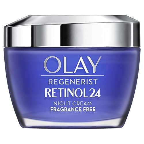 BUENA OFERTA 29% DESCUENTO Olay Regenerist Retinol24 Crema Hidratante De Noche, Reduce Líneas de Expresión en 14 Noches, Piel Suave Y Radiante, Con Complejo Retinoide Y Niacinamida (Vitamina B3), Sin Fragancia, 50 ml