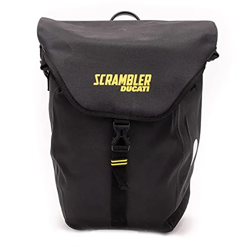 65% DESCUENTO Saco Lateral Ducati Scrambler para Bicicleta, Tejido ecológico, Impermeable, Sistema de Enganche/desenganche rápido