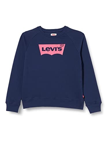 53% DESCUENTO Levi’s Batwing crewneck sweatshirt Niñas Azul/Rojo (Medieval Blue/Red 01) 2 años