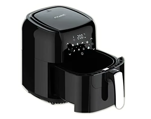 DESCUENTAZO 52% DESCUENTO My Wave Freidora de Aire 1400W Capacidad de 5,5 L Freidora Ideal para Cocinar Sin Aceite Incluye 8 Programas para Diferentes Alimentos Alcanza 200ºC Panel de Control Táctil