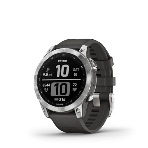 BUENA OFERTA 33% DESCUENTO Garmin fēnix 7 Reloj GPS multideporte con pantalla táctil y funciones superiores, frecuencia cardíaca, mapas y música, Gris Plata