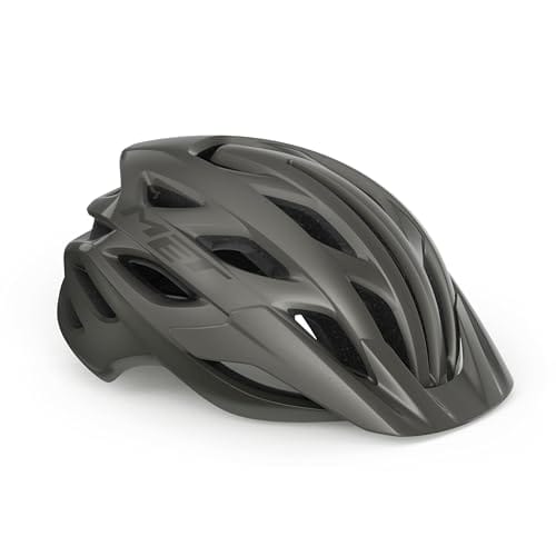 MET Casco VELENO Titanio Metal Mate, Sport, Multicolor (Multicolor), S