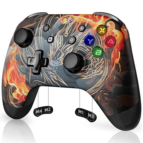 DESCUENTAZO 43% DESCUENTO EasySMX Mando para Switch, Mando Switch Inalambrico, Controller for Switch con Wake Up/Programmable/Turbo/Gyro Axis/Doble Vibración/Luz Ajustables/600mAh Batería para Switch/Lite/OLED/Android/iOS/PC