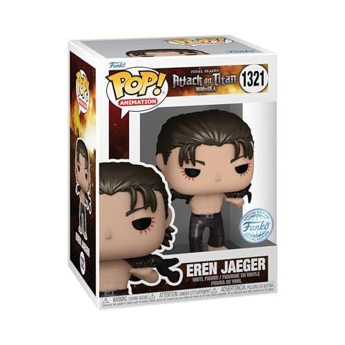 Funko POP! Animation: AoT Eren Jaeger Jeager Metálico Attack On Titan Exclusiva Amazon Figura de Vinilo Coleccionable Idea de Regalo Mercancia Oficial Juguetes para Niños y Adultos
