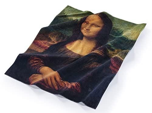 Musearta BT LV ML V424301 Toalla de Playa Unisex con diseño de Mona Lisa del Artista Leonardo da Vinci de algodón en el tamaño 120 x 150 cm