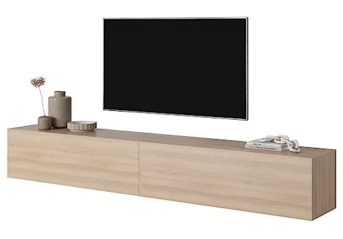 Selsey Mueble de TV, Melamina, Roble, 140
