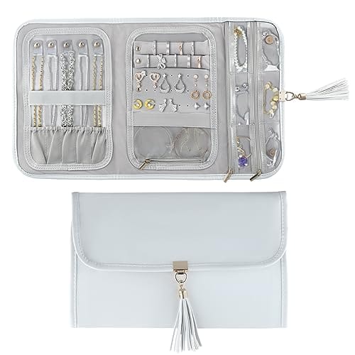 OFERTÓN SUPREMO 77% DESCUENTO Uennm Bolsa de almacenamiento para joyas, joyero de viaje, organizador de joyas, bolsa de viaje para anillos, pendientes, collares, bolsa de almacenamiento de joyas de viaje