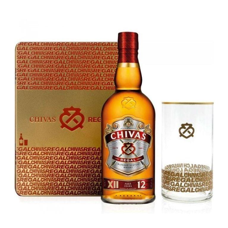 Estuche Chivas Regal 12 Años + Vaso de regalo | Miravia