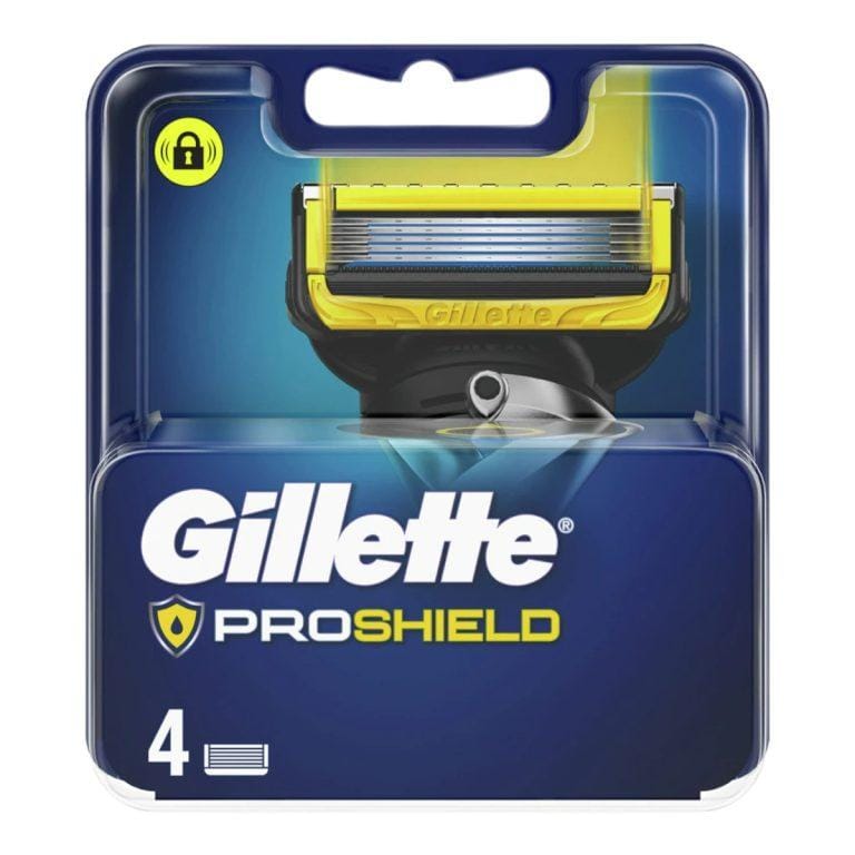Gillette ProShield bliester de Cuchillas de Afeitar Hombre, Paquete de 4 Cuchillas de Recambio | Miravia