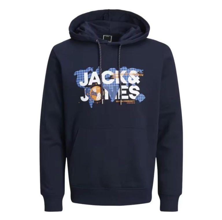 Jack & Jones Hombre Sudadera Mod JCODUST SWEAT HOOD SN color Azul Moda Casual Informal Ref : 240214 | Miravia