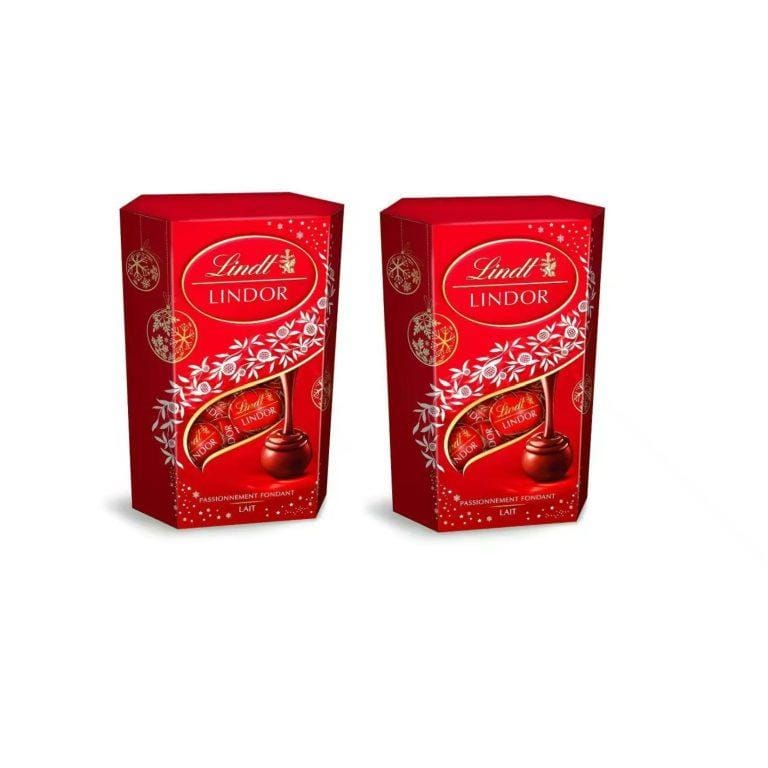 Lindt, Lindor Bombones Lindt Packs de 2 o de 4 Unidades – Rojo Cornet | Surtido Cornet | 70% Cacao Cornet | Caramelo con Sal Cornet | Nuxor de Chocolate Negro | Nuxor Chocolate con Leche | Miravia