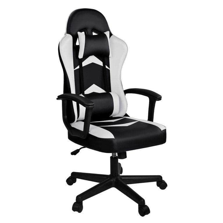 T-LoVendo – Silla Gaming para Videojuego u oficina. Con cojín lumbar y cervical. Ergonómica. Regulable en altura y reclinable | Miravia
