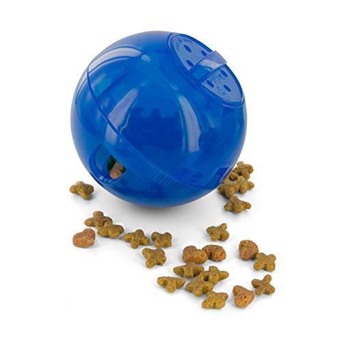 DESCUENTAZO 54% DESCUENTO PetSafe Slimcat – Juguete Dispensador de Comida para Gatos, Bola Dispensadora, Juego Interactivo para Gatos, Relleno de Golosinas Azul