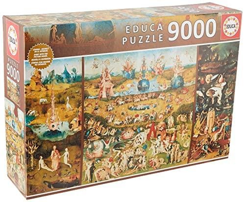 DESCUENTAZO 49% DESCUENTO Educa Puzzle de 9000 Piezas para Adultos | Jardín de Las Delicias. Incluye Servicio de Pieza perdida. Medidas montado: 214 x 118,5 cm. A Partir de 14 años (14831)