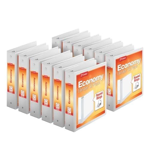 OFERTÓN SUPREMO 92% DESCUENTO Cardinal by TOPS Products Economy Value ClearVue Round Ring Binders, Case of 12
