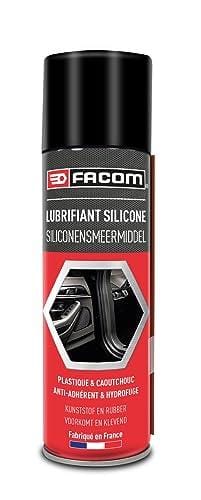 FACOM 006100 Lubricante Silicona, Especial Plástico y Caucho, Aerosol 300 ml Manguera Extensor