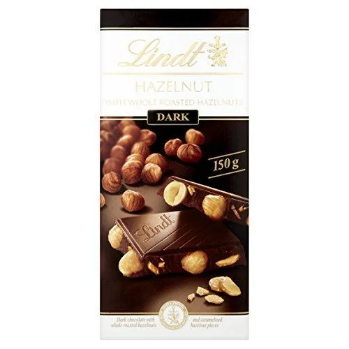 Lindt Hazelnut escuro 150 g (Case of 13)