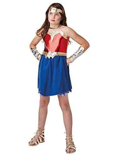 28% DESCUENTO Disfraz oficial de la Liga de la Justicia de DC Comics, de Rubie’s, Wonder Woman, disfraz para niño