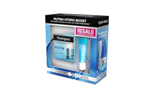 30% DESCUENTO Neutrogena, Hydro Boost Hidratante Facial Pack de Gel de Agua 50ml y Contorno de ojos 15ml, Pieles Normales a Mixtas, Anti fatiga, Fórmula no grasa