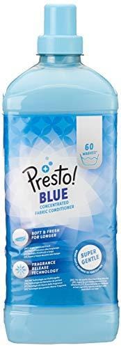 Marca Amazon Presto! Suavizante de telas azul, Floral,Fresca,Fresco, 360 lavados, 9 l, 6 Paquetes de 1.5 l