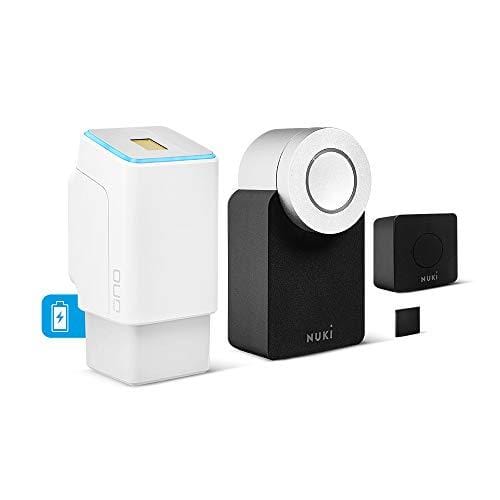 DESCUENTAZO 54% DESCUENTO Ekey Uno 200106 Huella Digital Radio, Incluido Nuki Combo 2.0 (Smart Lock Bridge), Kit de Reequipamiento Alimentado por Batería, Blanco