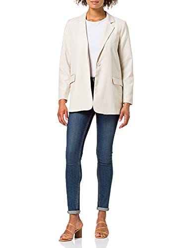50% DESCUENTO PIECES PCLIMOANE LS Blazer Casual, Abedul, M para Mujer
