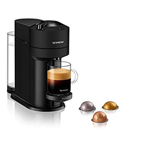 DESCUENTAZO 62% DESCUENTO Krups Nespresso Cafetera, Cafetera de cápsulas, 5 tamaños de tazas, Café largo, Amplia selección de bebidas, Vertuo Next, Negro YY4606FD