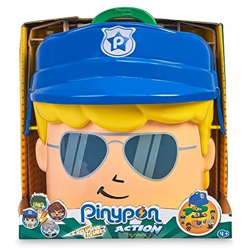 DESCUENTAZO 58% DESCUENTO Pinypon Action Contenedor de Policía y Monstruos, cabeza de Pinypon grande, caja contenedor con compartimentos para accesorios y figuras, incluye 4 muñecos Famosa mix es max