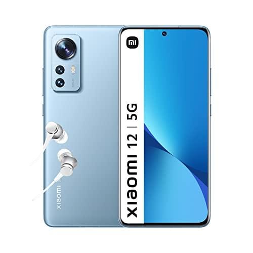 BUENA OFERTA 26% DESCUENTO Xiaomi 12 Smartphone de 8+256GB, Pantalla de 6.28” 120Hz AMOLED, Snapdragon 8 Gen 1, Triple Cámara de 50MP+13MP+5MP, 4500mAh, Blue (Versión ES + 3 años de garantía)