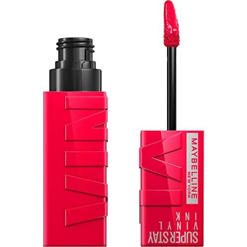 BUENA OFERTA 34% DESCUENTO Maybelline New York, Pintalabios efecto Vinilo Superstay Vinyl Ink, Vinilo fijo, Larga Duración, Tono 45 Capricious