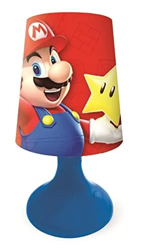 DESCUENTAZO 40% DESCUENTO Lexibook Mini Lámpara de mesita sin Cable Nintendo Rojo, Color