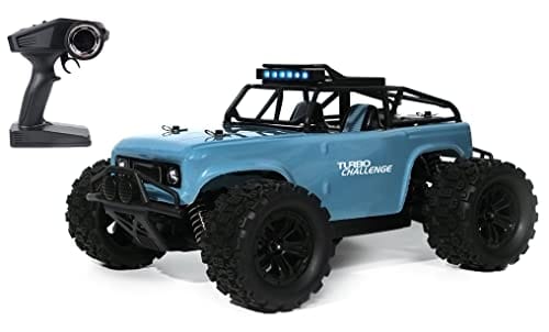 TURBO CHALLENGE Sand Rider 4X4 092302 Coche de Control Remoto Azul 1/18 Listo para Usar Batería Recargable y Pilas Incluidas Plástico A Partir de 8 años