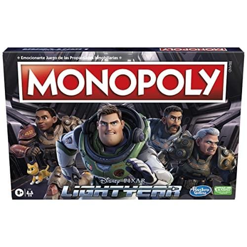 OFERTÓN SUPREMO 71% DESCUENTO Monopoly Lightyear de Disney y Pixar, Juego de Mesa Infantil, Juegos para Toda la Familia, De 8 años en adelante, Multicolor