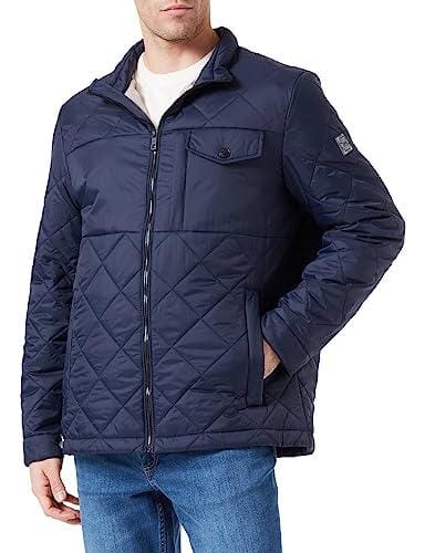 bugatti Chaqueta para hombre 370300 31220, azul marino 390, estándar, azul marino 390