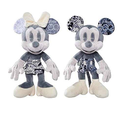 Simba Toys Disney Mickey Mouse & Minnie Mouse D100 Collector Set Edición Coleccionista Limitada 100 Años Disney con Caja de Regalo, Certificado y Número de Serie, para Adultos y Niños, 33 cm