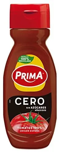 OFERTÓN SUPREMO 66% DESCUENTO Ketchup Prima Cero sin azúcares añadidos. 265 g