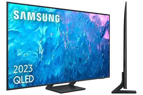 BUENA OFERTA 22% DESCUENTO SAMSUNG TV QLED 4K 2023 55Q70C Smart TV de 55″ con Tecnología Quantum dot, Motion Xcelerator Turbo+, Smart TV powered by Tizen, Procesador QLED 4K y Q Symphony
