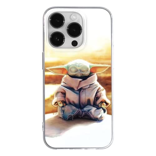 Funda para teléfono móvil de ERT Group para Apple iPhone 14 Pro MAX Original y con Licencia Oficial de Star Wars con diseño Baby Yoda 015 Adaptada a la Forma del teléfono móvil, Funda Hecha de TPU